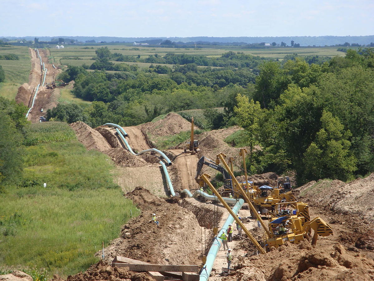 Photo of UPI project and HDD installation representing UPI's Waterdown to Finch Pipeline Replacement Project