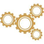 Graphic icon_cog wheels to represent Feasibility