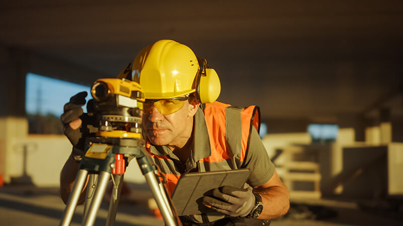 Photo of a field inspection worker representing UPI's field services.